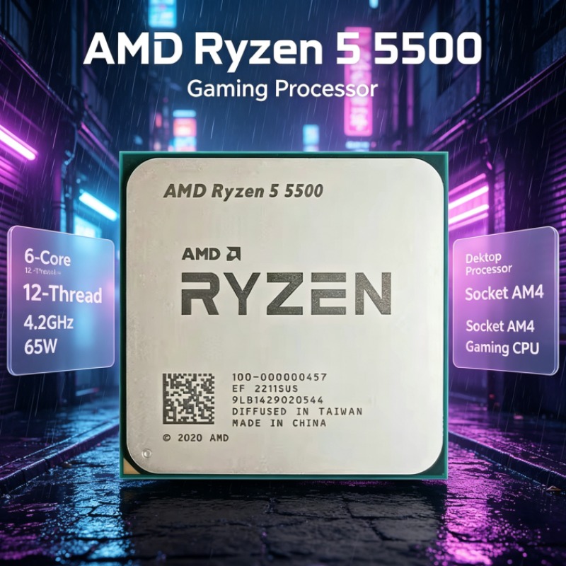Ryzen 5 5500 AMD CPU Six Cores - Amd Cpu Ryzen 5 review and price