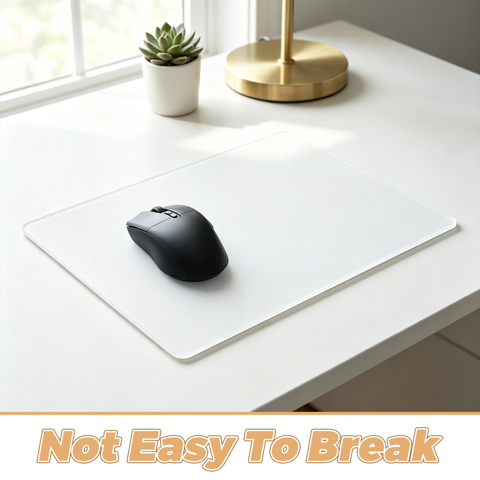 Tempered Glass Mousepad White  - Esports Gaming Competition review and price