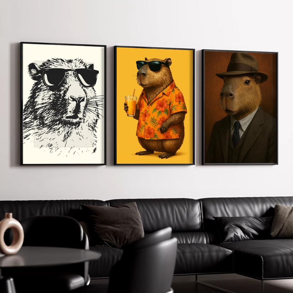 Sunglasses Capybara Print Wall - Esports And Gaming Lounge review and price