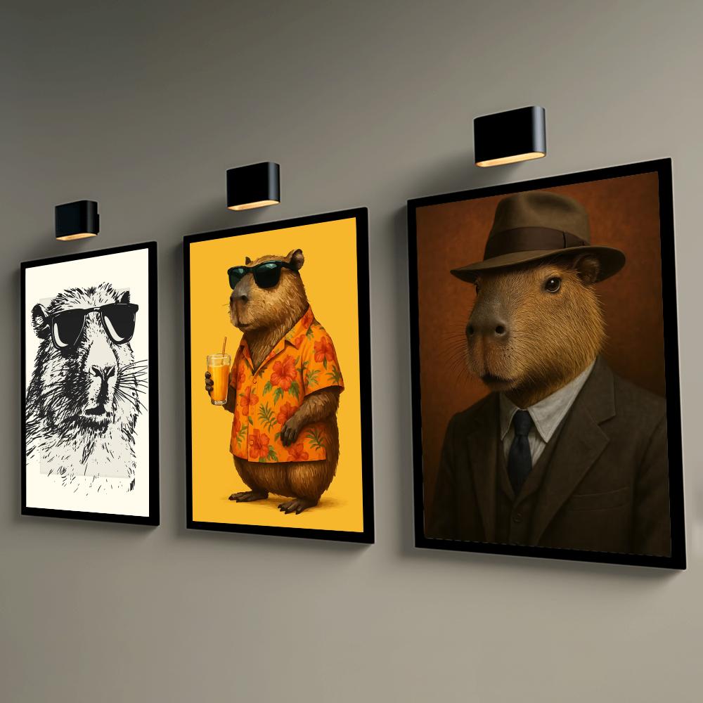 Sunglasses Capybara Print Wall - Esports And Gaming Lounge review and price