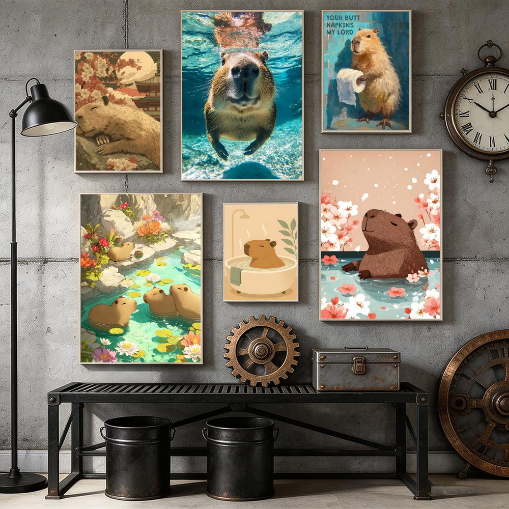 Healing Capybara Poster Art Po - Esports And Gaming Lounge review and price