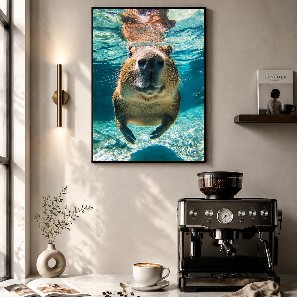Healing Capybara Poster Art Po - Esports And Gaming Lounge review and price