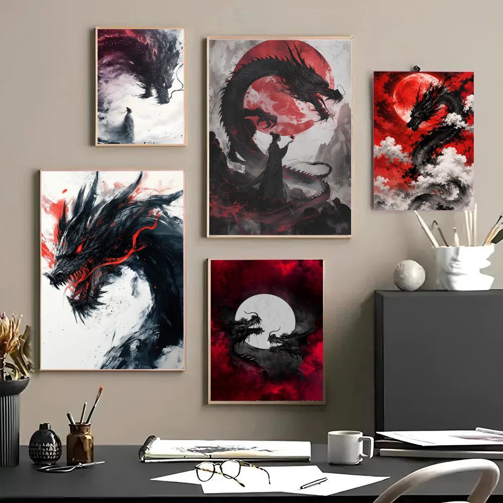 Black Dragon Poster Waterproof - Esports And Gaming Lounge review and price