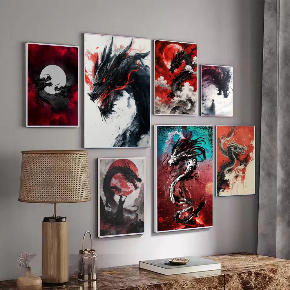 Black Dragon Poster Waterproof - Esports And Gaming Lounge review and price